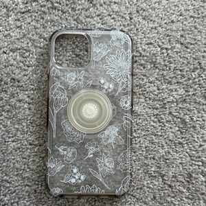 Floral Clear OtterBox Phone Case with Stand